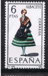 Stamps Spain -  Trajes típicos  Albacete