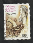 Stamps Italy -  1925 - Mozart