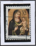 Stamps United States -  Madona y Niño