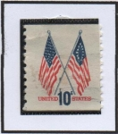 Stamps United States -  Banderas