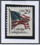 Stamps United States -  Banderas