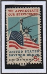 Stamps United States -  Banderas