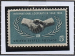 Stamps United States -  Año Internacional d' Cooperacion