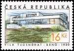 Stamps Czech Republic -  Villa de Tugendhat (Brno)