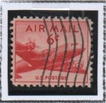 Stamps United States -  Avión DC-4