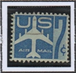 Stamps United States -  Avión  d' pasajeros