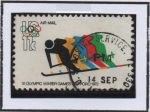 Stamps United States -  Sking Olimpiadas