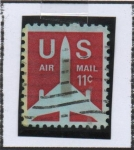 Stamps United States -  Avión  d' pasajeros