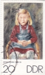 Stamps Germany -  retrato de una niña 