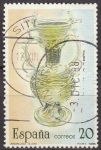 Stamps Spain -  ESPAÑA 1988 2944 Sello Artesanía Española Vidrio Valencia usado Yvert 2558 Scott2552