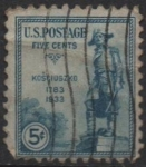 Stamps United States -  Estatua Tadeusz