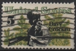 Stamps United States -  Davy Crockett