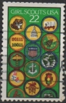 Stamps United States -  Gril Scouts 75th Anniv