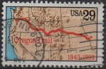 Stamps United States -  Oregón Trall