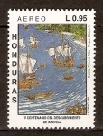 Stamps Honduras -  EMBARCACIONES  ESPAÑOLAS