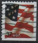 Stamps United States -  Bandera