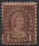 Stamps United States -  Martha Washington