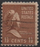 Stamps United States -  Martha Washington