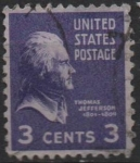 Stamps United States -  Jefferson 