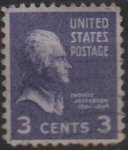 Stamps United States -  Jefferson 