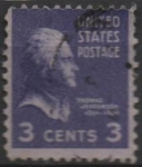 Stamps United States -  Jefferson 