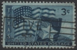 Stamps United States -  U.S. y Texas estado y Bandera