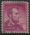 Stamps United States -  Abraham Lincoln