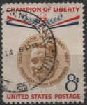 Stamps United States -  Ramon Magsaysay