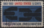 Stamps United States -  Emancipacion, Cadena Cortada