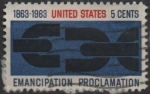 Stamps United States -  Emancipacion, Cadena Cortada