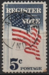 Stamps United States -  Bandera