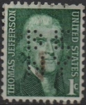 Stamps United States -  Thomas Jefferson