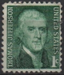 Sellos de America - Estados Unidos -  Thomas Jefferson