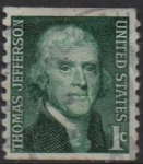 Stamps United States -  Thomas Jefferson