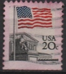 Stamps United States -  Bandera