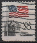 Stamps United States -  Bandera