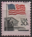 Stamps United States -  Bandera