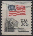 Stamps United States -  Bandera