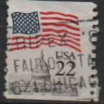 Stamps United States -  Bandera