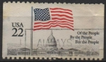 Stamps United States -  Bandera y Capitolio