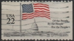 Stamps United States -  Bandera y Capitolio