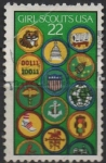 Stamps United States -  Gril Scouts 75th Anniv