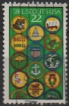 Stamps United States -  Gril Scouts 75th Anniv