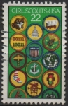 Stamps United States -  Gril Scouts 75th Anniv