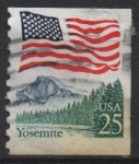 Stamps United States -  Bandera