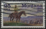 Stamps United States -  Montana, C.M, Russell