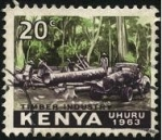 Sellos del Mundo : Africa : Kenya : 1963 año de la independencia de KENIA. Industria de la madera.