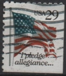 Stamps United States -  Bandera