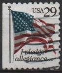 Stamps United States -  Bandera