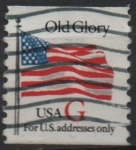 Stamps United States -  Bandera